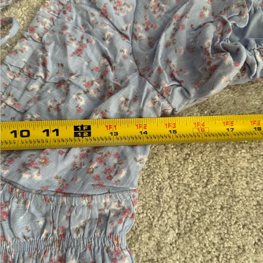 Altar'd State Light Blue Floral Babydoll Dress - Picture 6 of 10